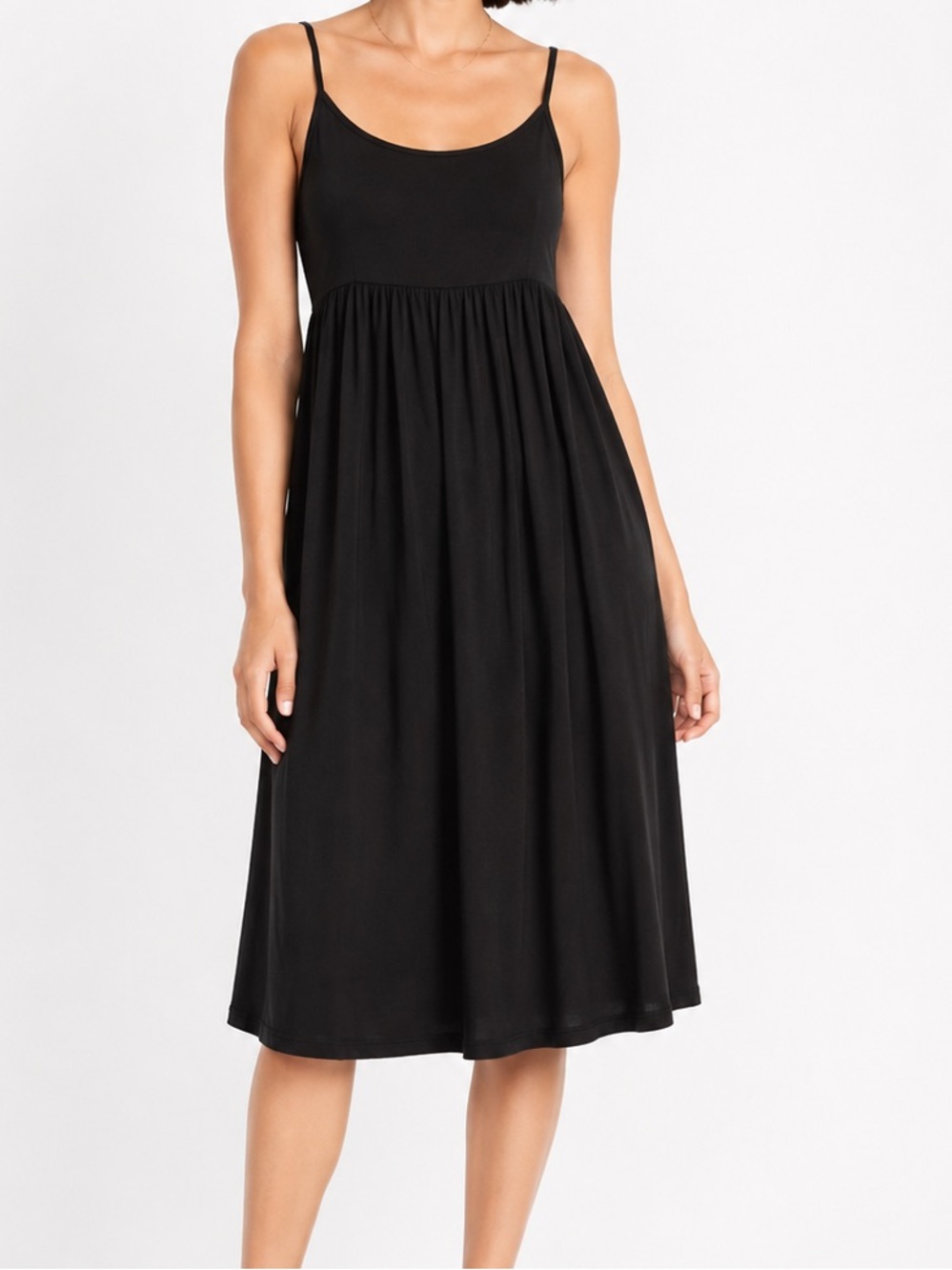 Old Navy Black Spaghetti-Strap Midi Dress - Women